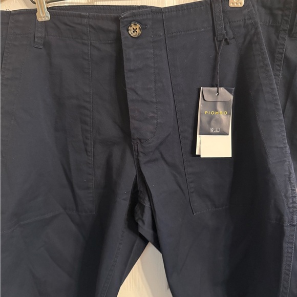 Piombo Button Up Bermuda Flat Front Shorts Men’s XXL NWT - Picture 2 of 7